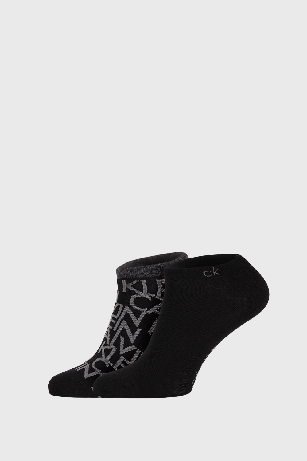 2 PACK černých ponožek Calvin Klein Deangelo